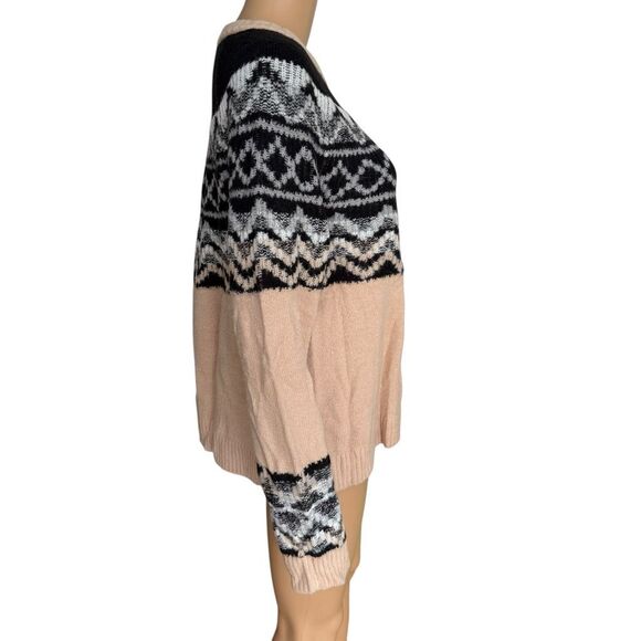 DG2 by Diane Gilman melange yarn Fair Isle Pullover Sweater Size L NWT - Picture 2 of 7